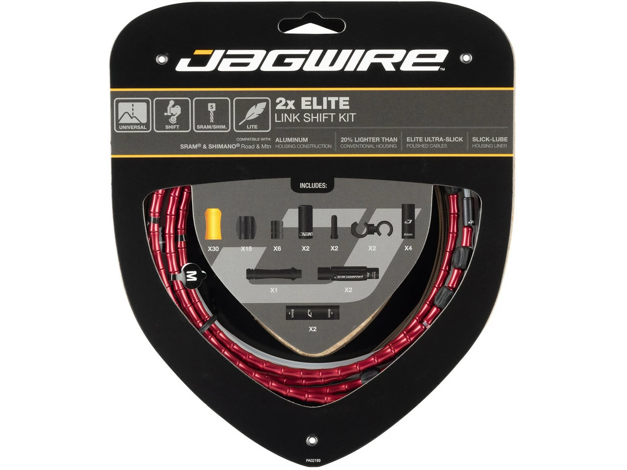 JAGWIRE Set De Câble De Vitesse 2X Elite Link 1 JAGWIRE Set De Câble De Vitesse 2X Elite Link